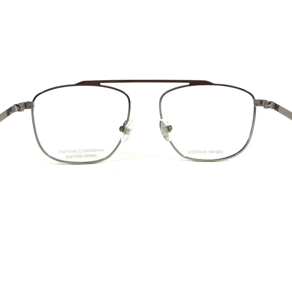 Prodesign Eyeglasses Frames 4152 c.1012 Silver Square Full Rim 52-17-145